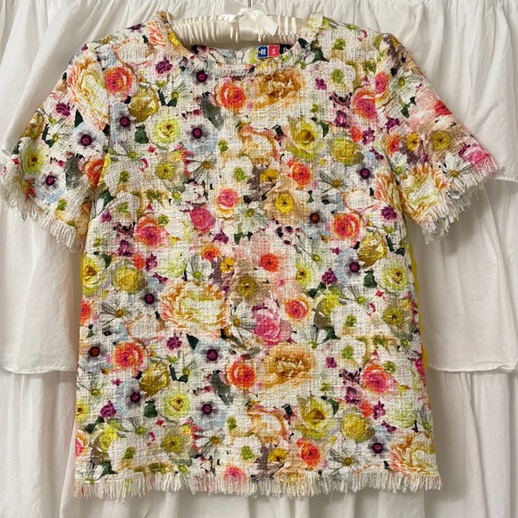 MSGM flower 🌸 🌼🌹💐 cotton top sz 40 - Picture 1 of 9